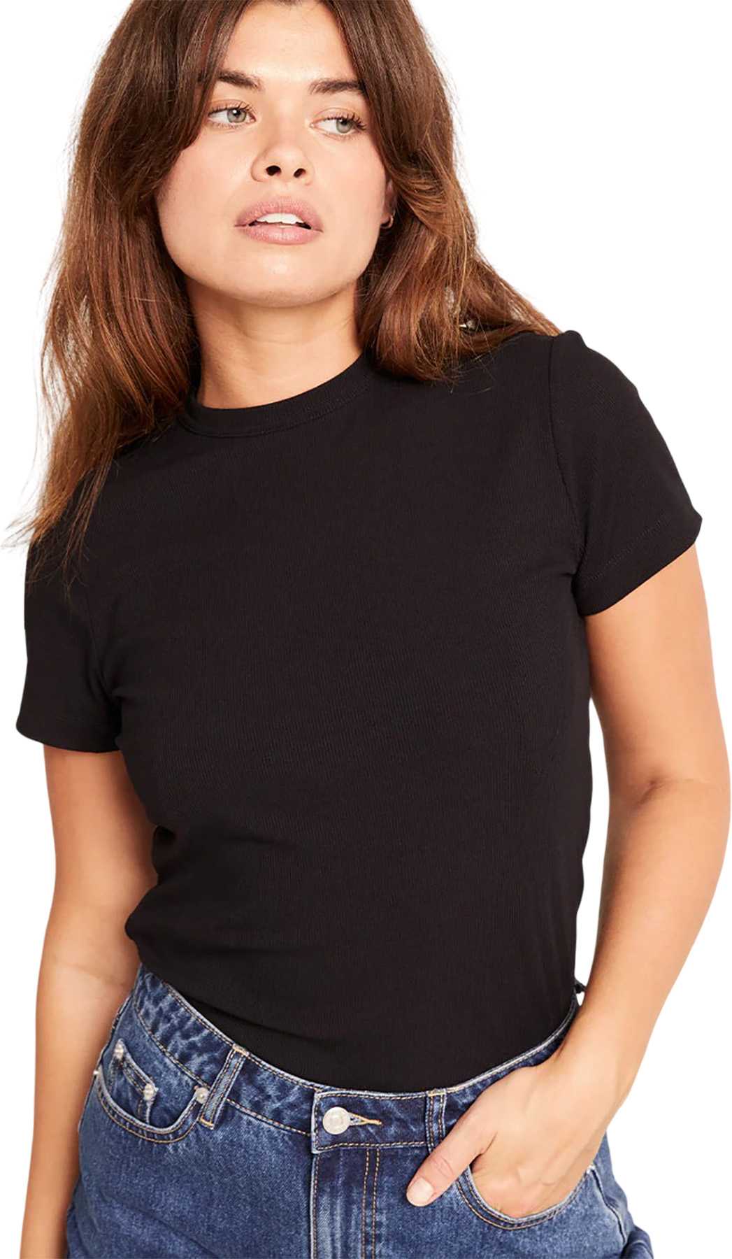 Product image for Ribbed Crew Neck T-Shirt - Women's
