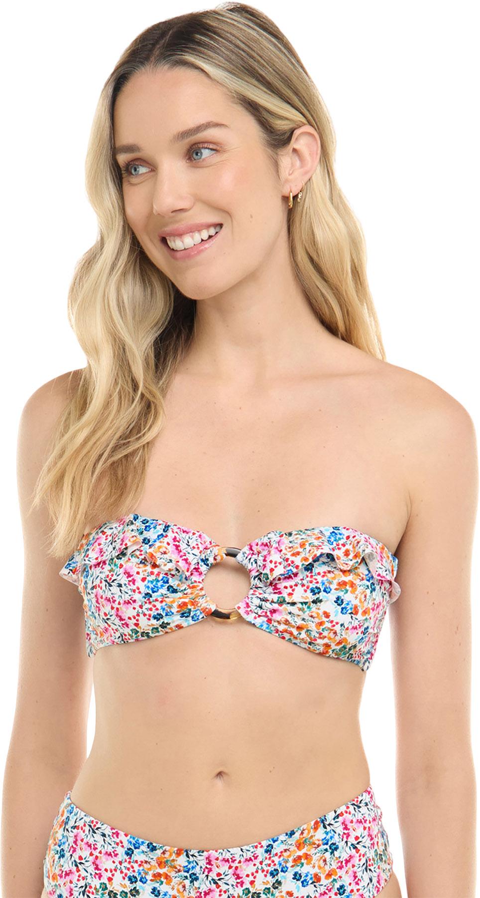 Product gallery image number 4 for product Aria Floralscape Bandeau Bikini Top - Women's