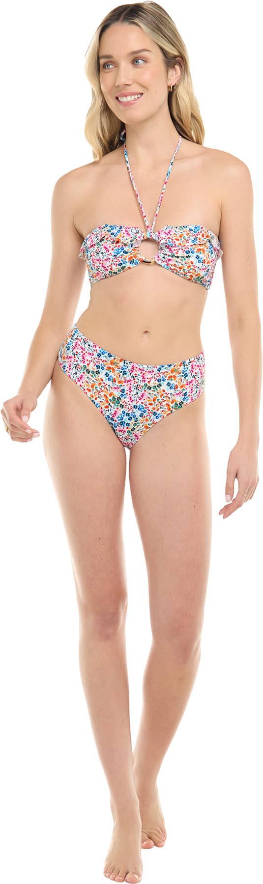 Product gallery image number 6 for product Aria Floralscape Bandeau Bikini Top - Women's