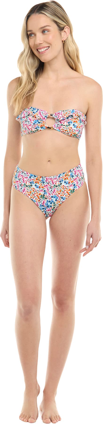 Product image for Aria Floralscape Bandeau Bikini Top - Women's