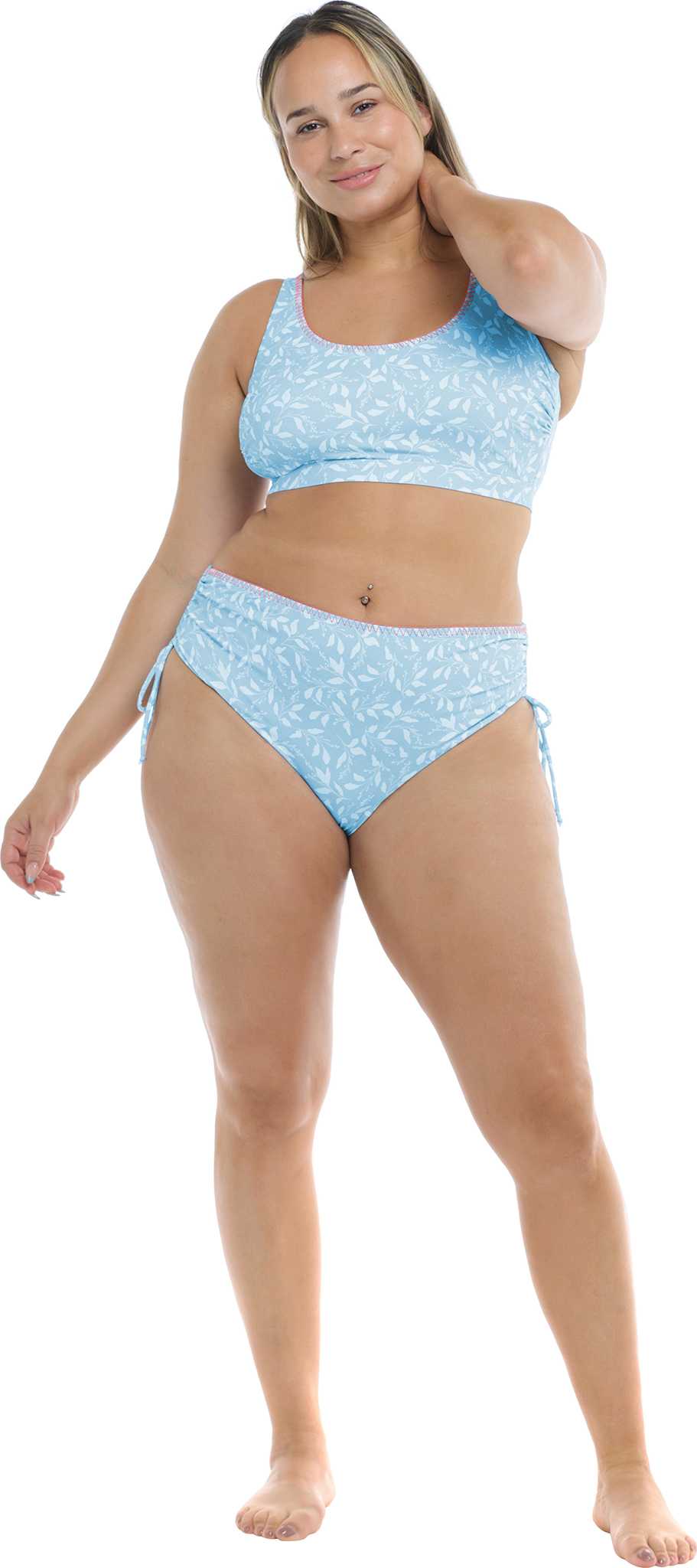 Image de produit pour Bas de bikini grande taille Flowery Skies High Tide - Femme