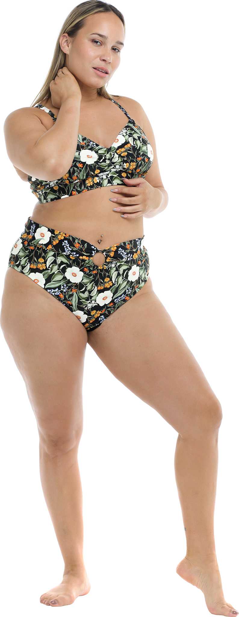Image de produit pour Bas de bikini grande taille Inflorescence Woodstock - Femme