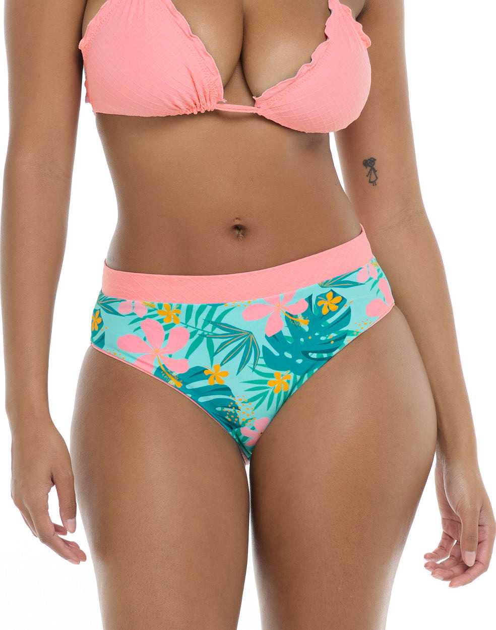 Image de produit pour Bas de bikini taille haute réversible Flor Nove Marlee - Femme