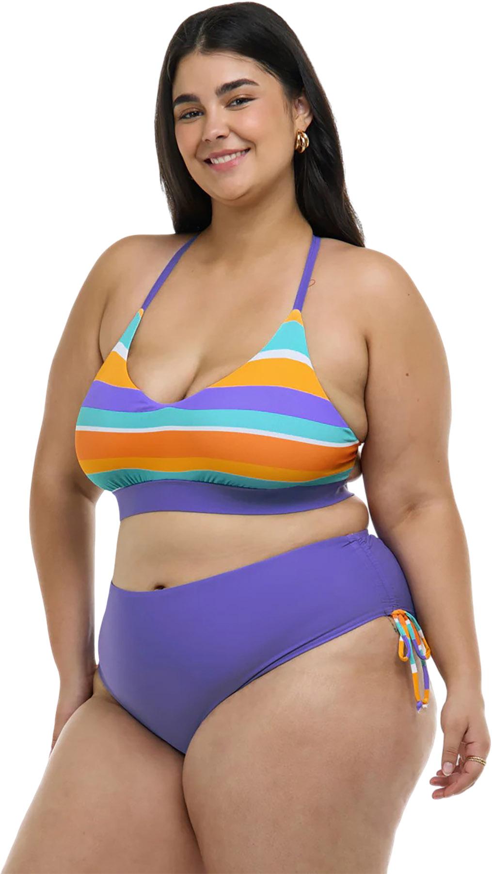 Product gallery image number 3 for product Harmony Ruth Plus Size Fixed Triangle Swim Top - Women's