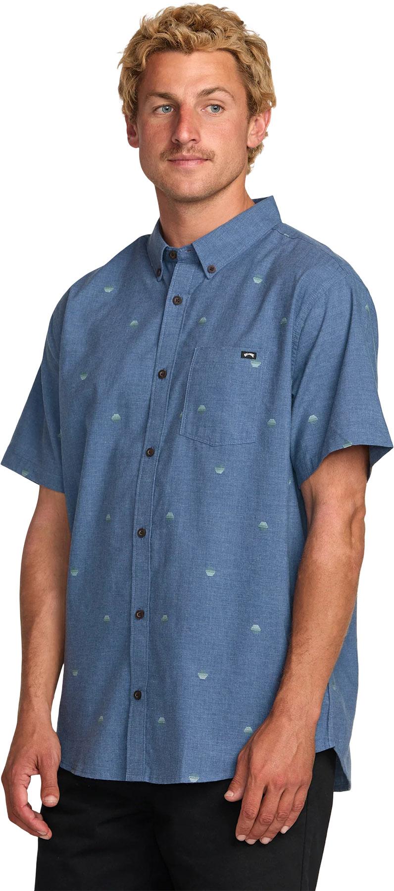 Product gallery image number 4 for product Chemise à manches courtes en jacquard All Day - Homme