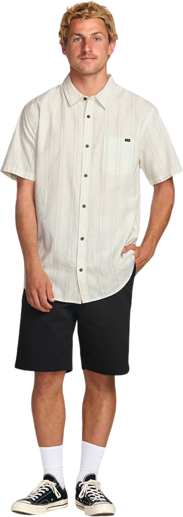 Product gallery image number 7 for product Chemise à manches courtes à rayures All Day - Homme