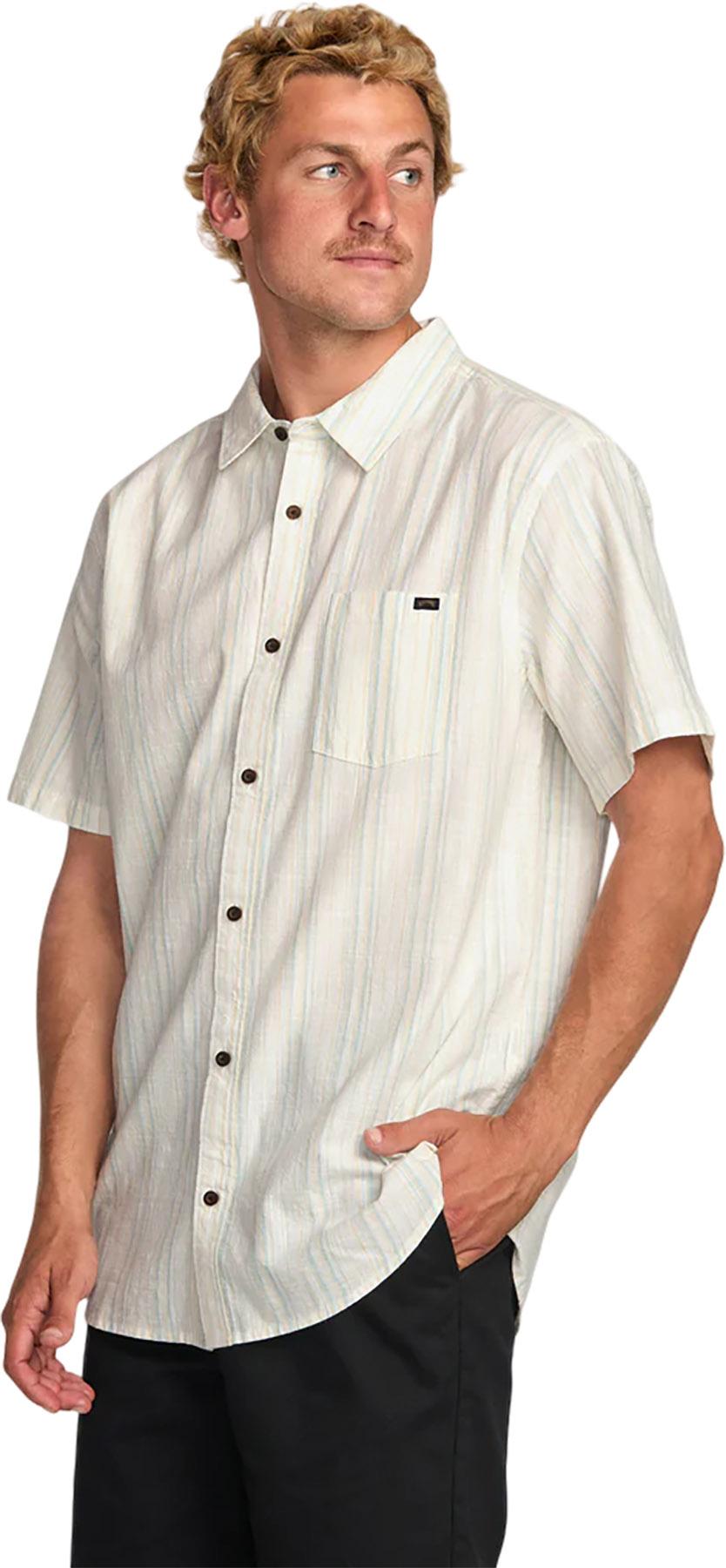 Product gallery image number 5 for product Chemise à manches courtes à rayures All Day - Homme