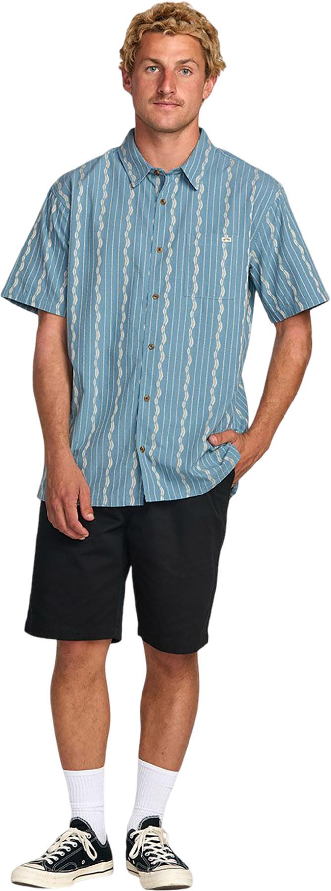 Product gallery image number 6 for product Chemise à manches courtes en jacquard Sundays - Homme