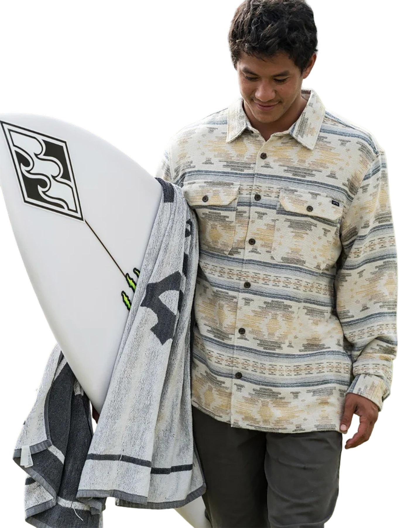 Product gallery image number 3 for product Offshore Jacquard Long Sleeve Flannel Shirt - Men's