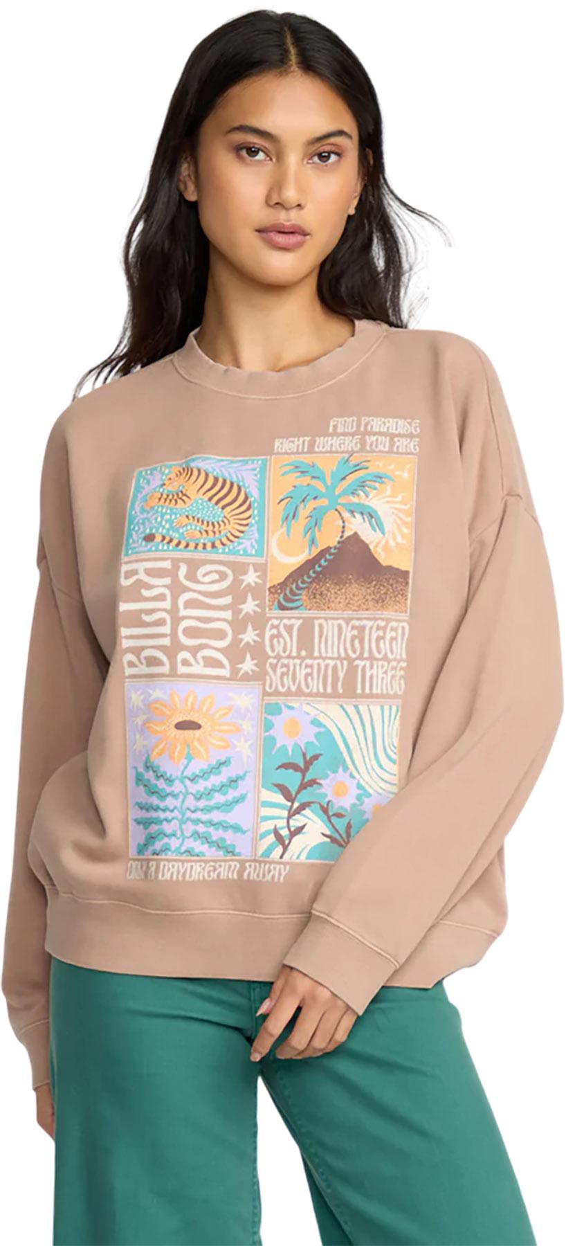 Product gallery image number 4 for product Chandail en molleton à col rond Echo - Femme