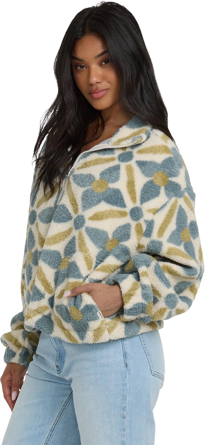 Product gallery image number 3 for product All The Time Sherpa Half Zip Sweatshirt - Women's