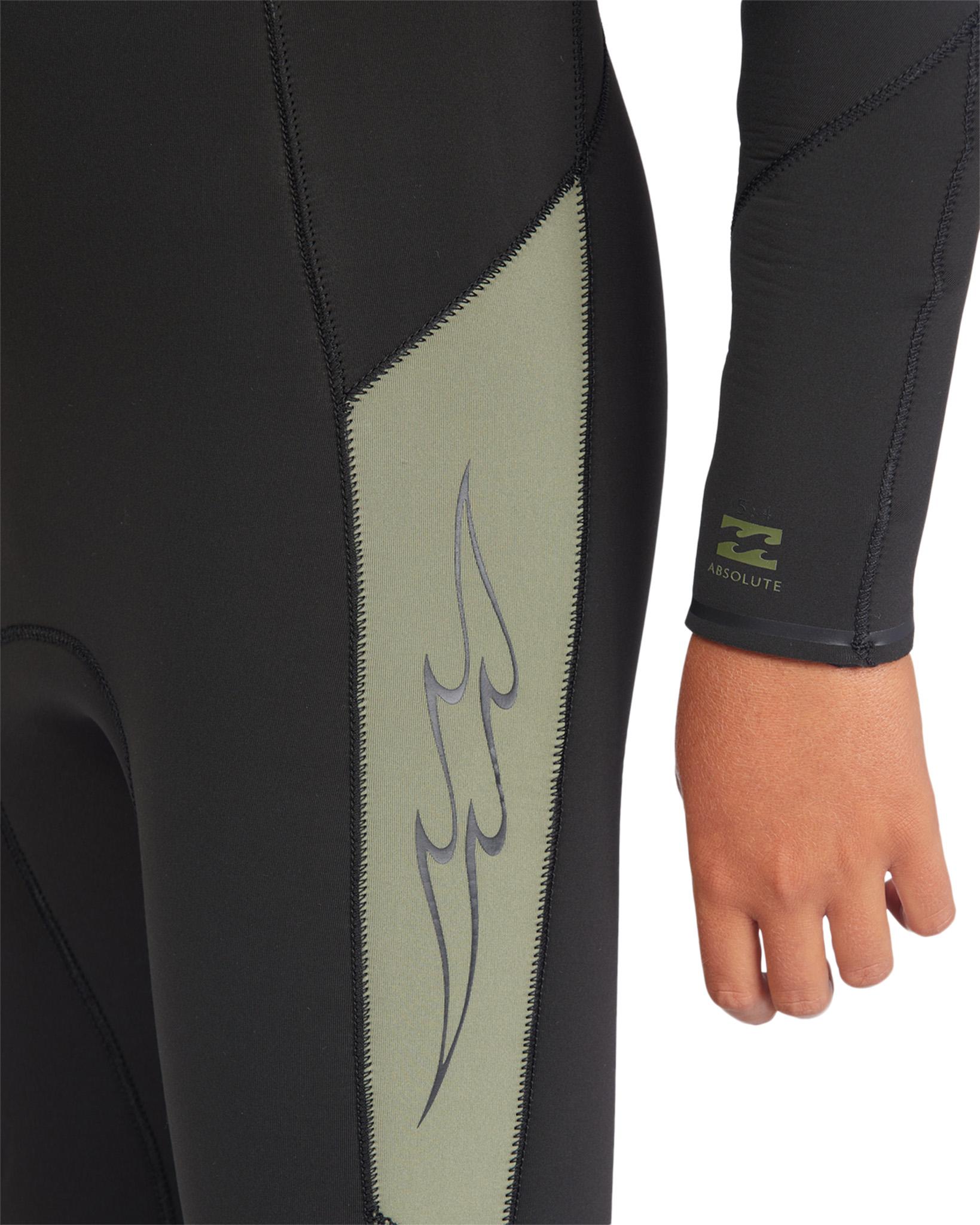 Product gallery image number 6 for product 5/4 Absolute Chest Zip Hooded Wetsuit - Boys