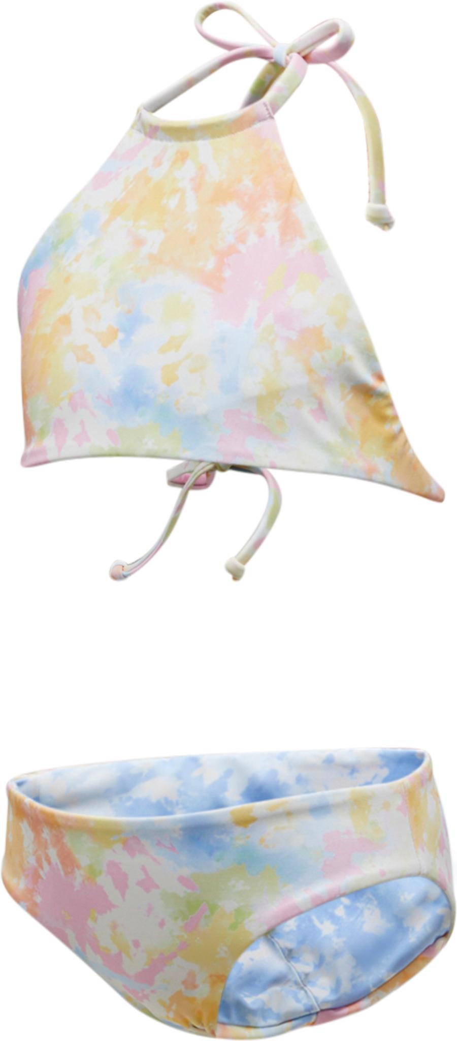 Product gallery image number 7 for product On A Rainbow Reversible High Neck Bikini Set - Girls