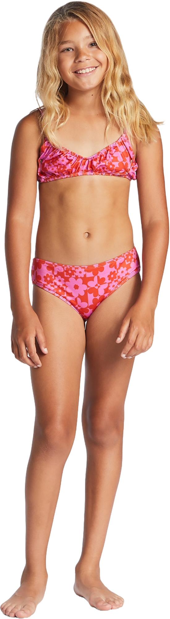 Product gallery image number 3 for product Love Letter Shirred Two Piece Tank Bikini Set - Girls
