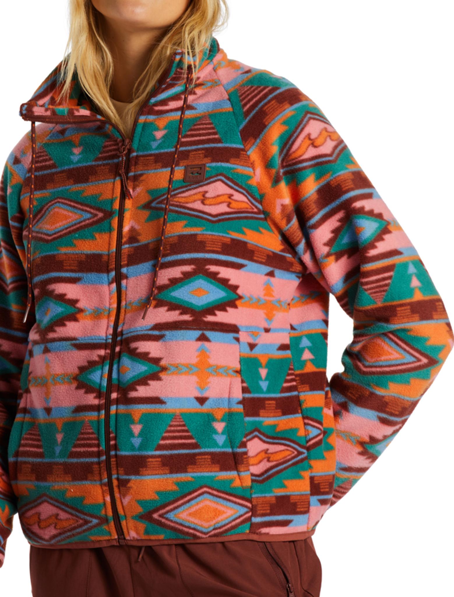 Product gallery image number 3 for product Boundary Zip-Up Mock Neck Fleece Jacket - Women's