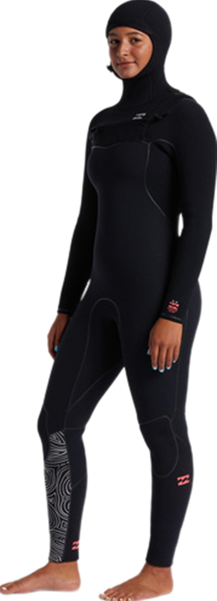 Product gallery image number 6 for product 5/4 Furnace Hooded Chest Zip Full Wetsuit - Women's