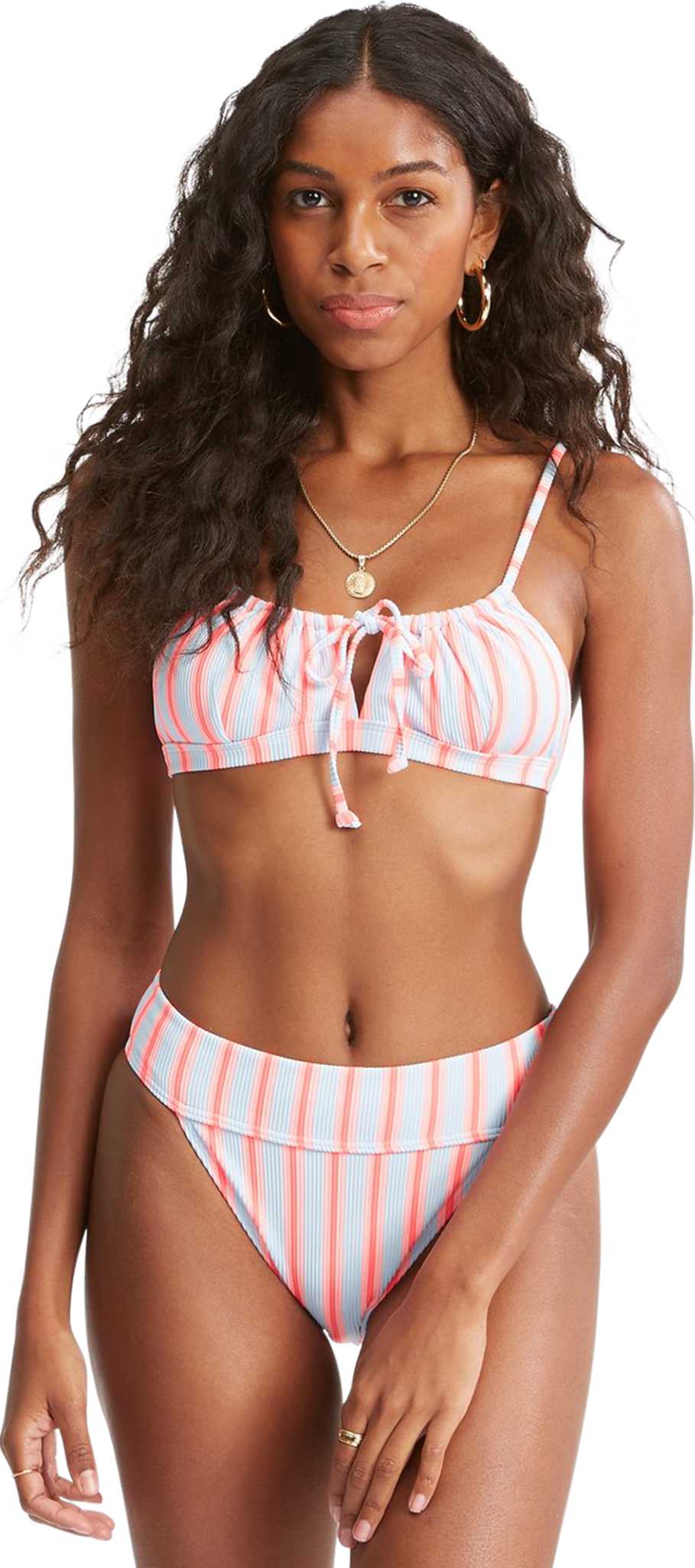 Image de produit pour Haut de bikini bralette Surf Stripe Coco - Femme