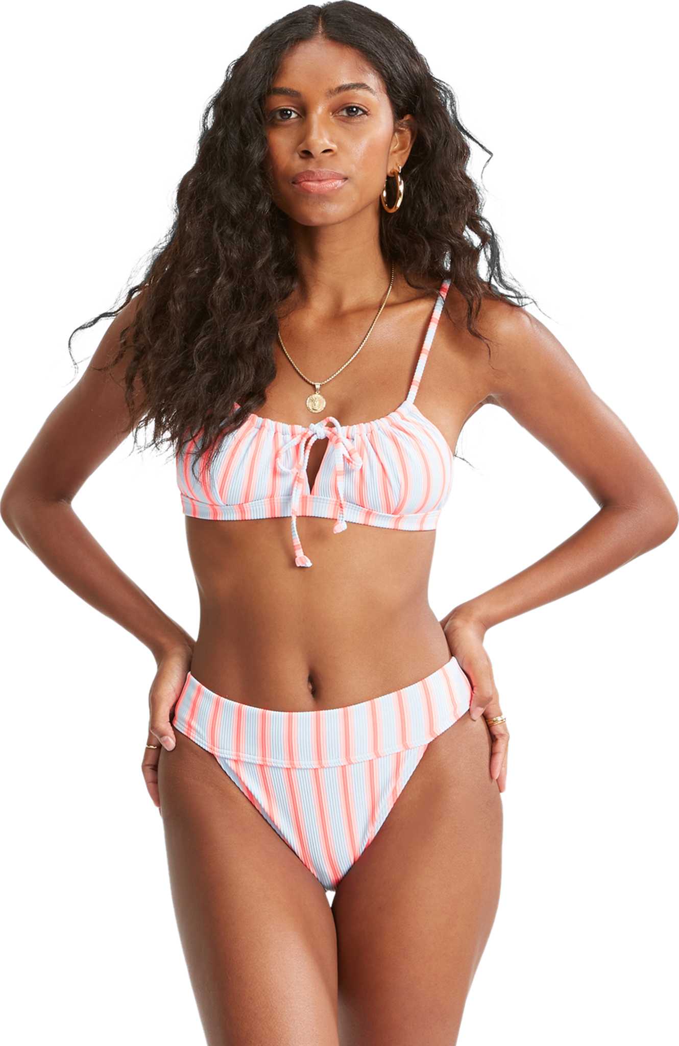 Image de produit pour Bas de bikini Surf Stripe Aruba - Femme