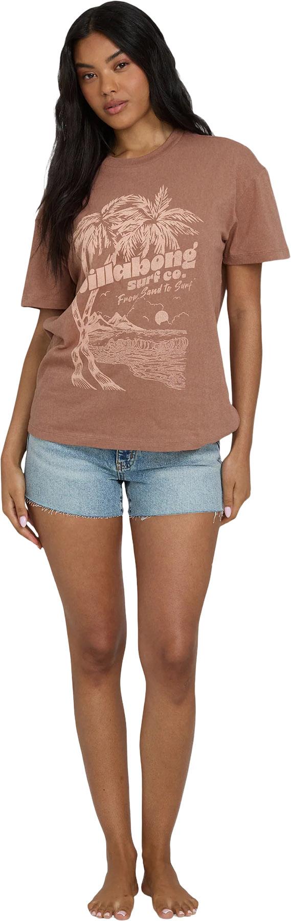 Product gallery image number 5 for product Sand To Surf Short Sleeve Knit Graphic T-Shirt - Women's