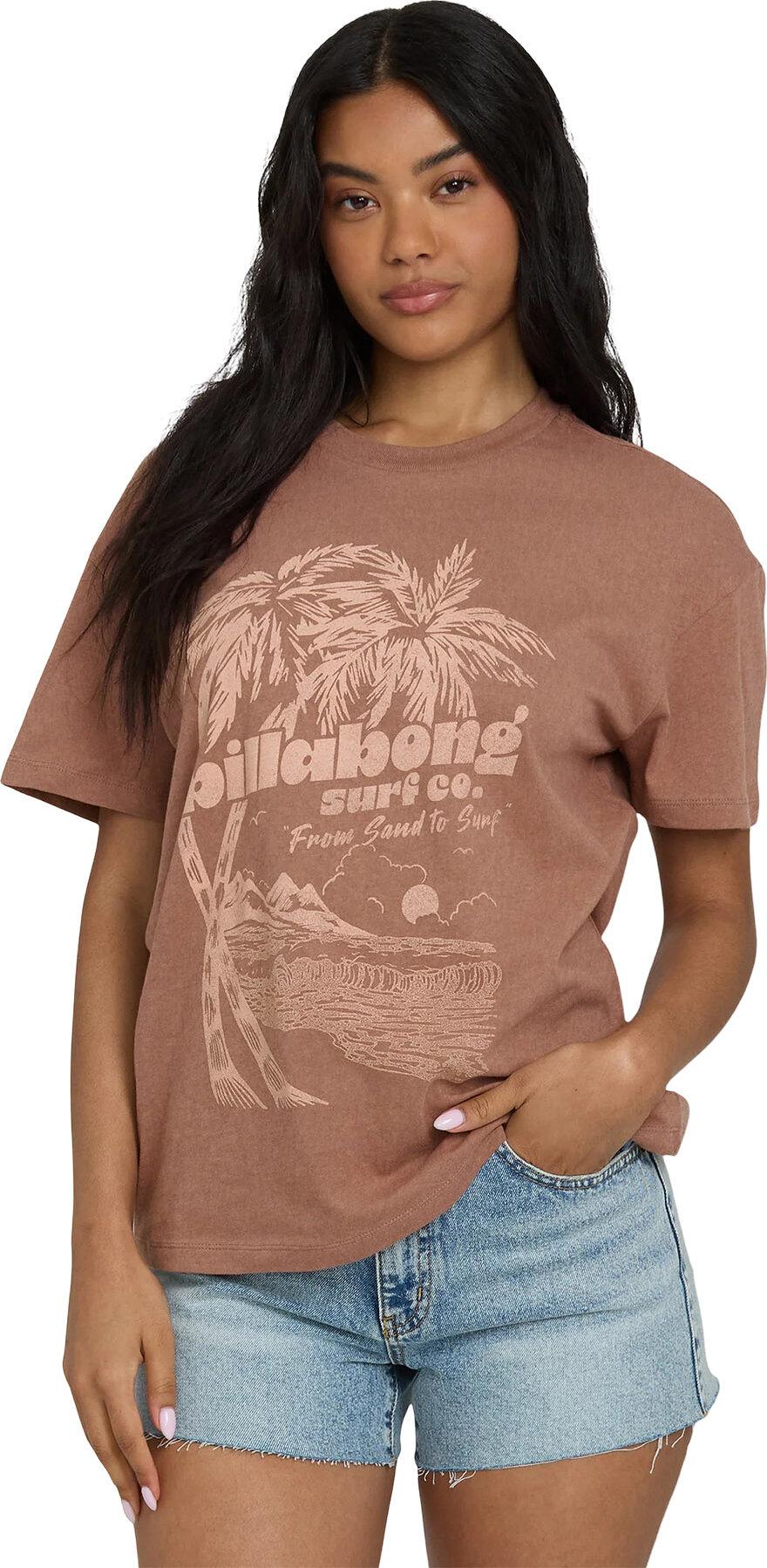 Product image for Sand To Surf Short Sleeve Knit Graphic T-Shirt - Women's