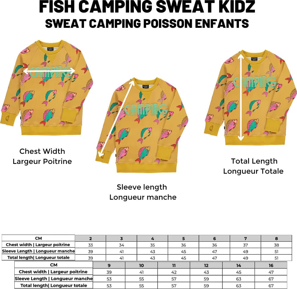 Product gallery image number 2 for product Fish Camping Sweat - Kids