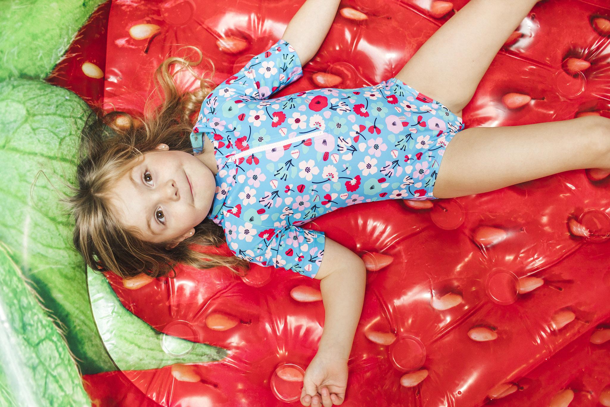 Numéro de l'image de la galerie de produits 2 pour le produit Maillot de bain une pièce à manches Imprimé - Fille