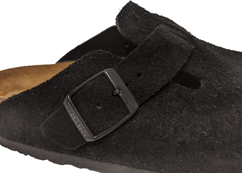 Product gallery image number 3 for product Boston Soft Footbed Suede Leather Mules [Narrow] - Unisex