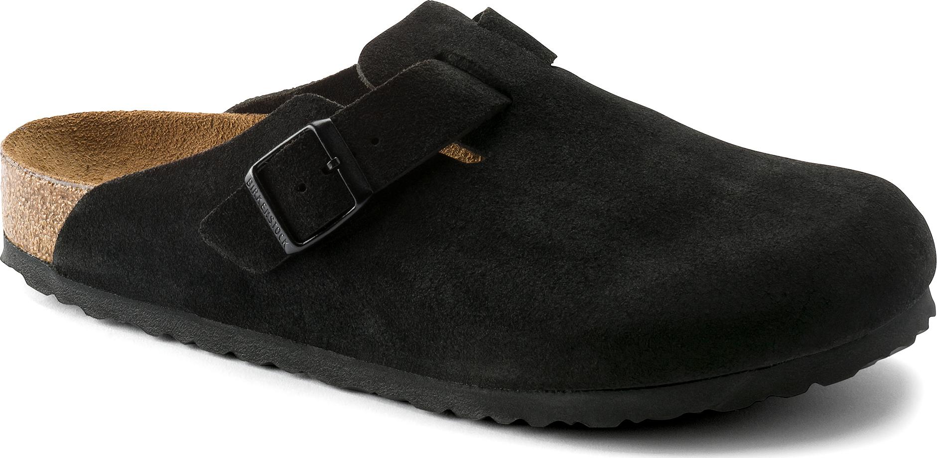 Product gallery image number 6 for product Boston Soft Footbed Suede Leather Mules [Narrow] - Unisex