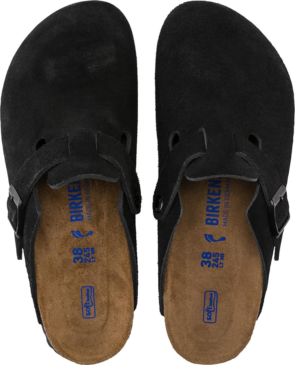 Product gallery image number 5 for product Boston Soft Footbed Suede Leather Mules [Narrow] - Unisex
