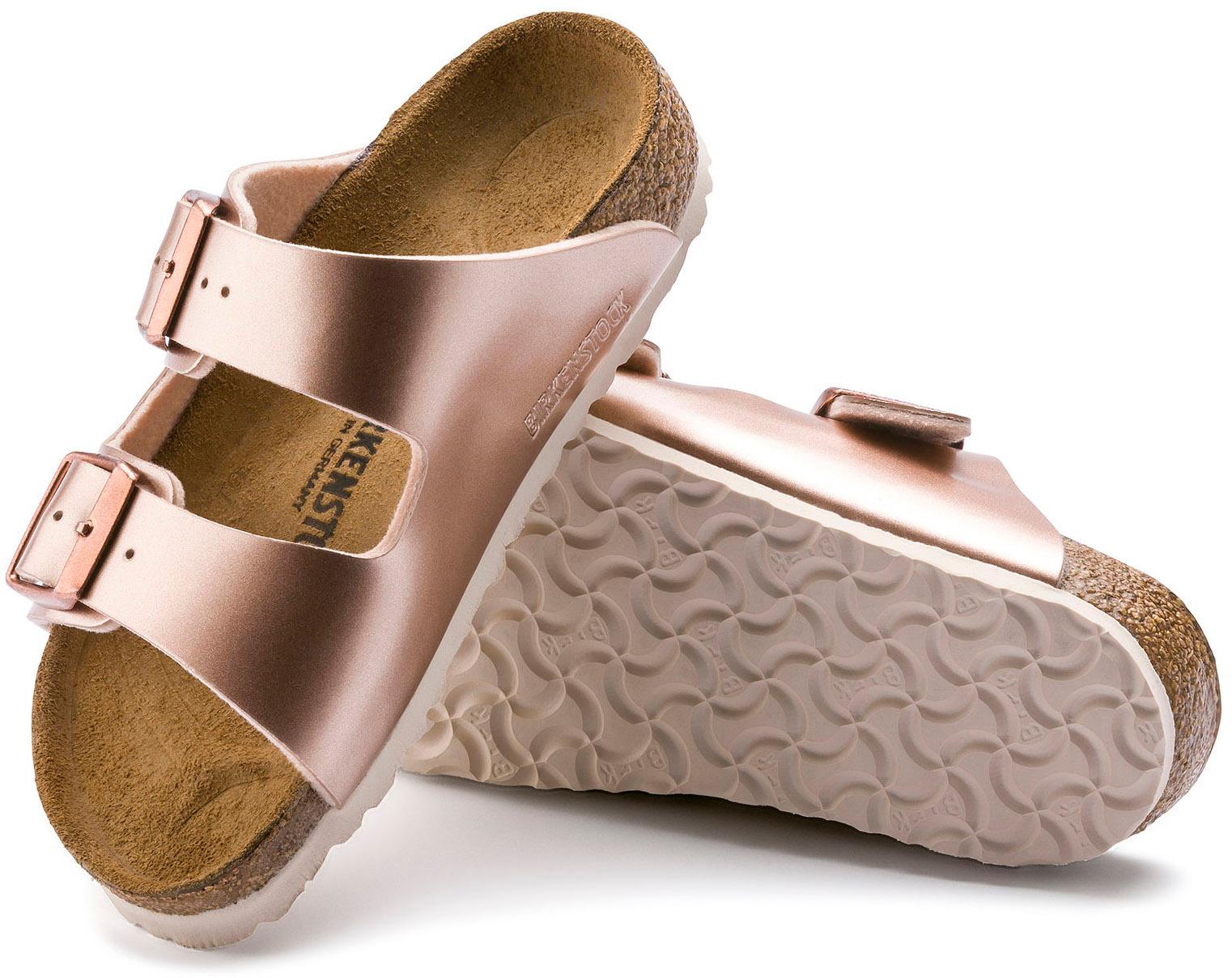 Product gallery image number 3 for product Arizona Birko-Flor Metallic Sandals [Narrow] - Big Kids