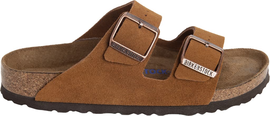 Numéro de l'image de la galerie de produits 4 pour le produit Sandales Arizona Lit de pied souple cuir suède [Étroite] - Femme