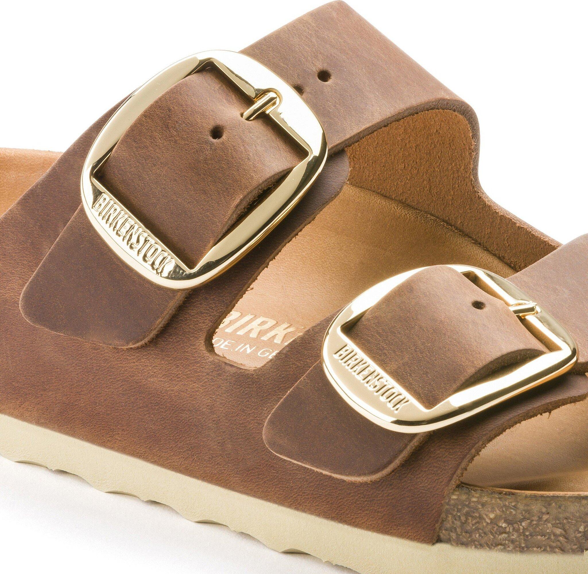 Product gallery image number 3 for product Arizona Big Buckle Oiled Leather Sandals [Narrow] - Women's