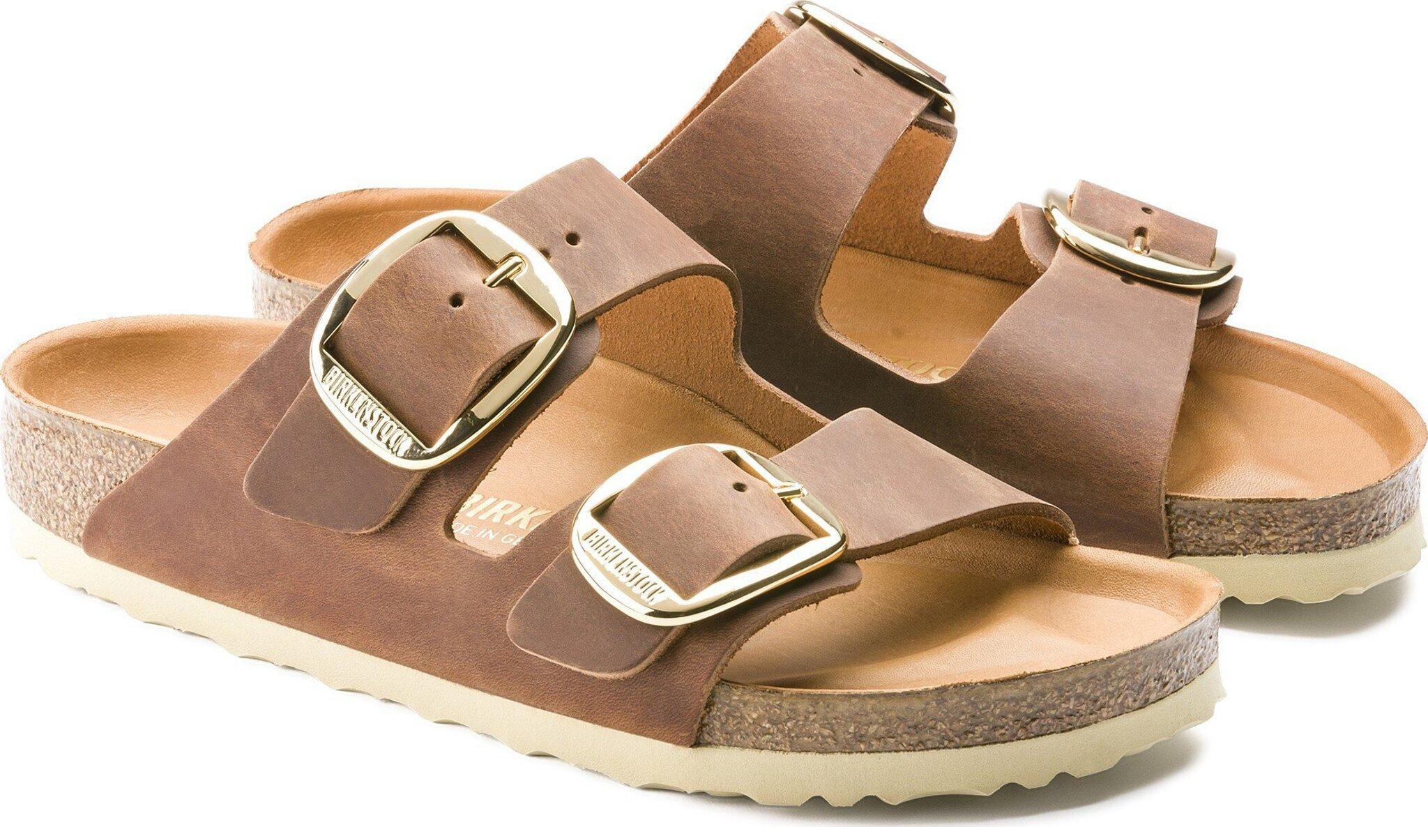 Product gallery image number 5 for product Arizona Big Buckle Oiled Leather Sandals [Narrow] - Women's