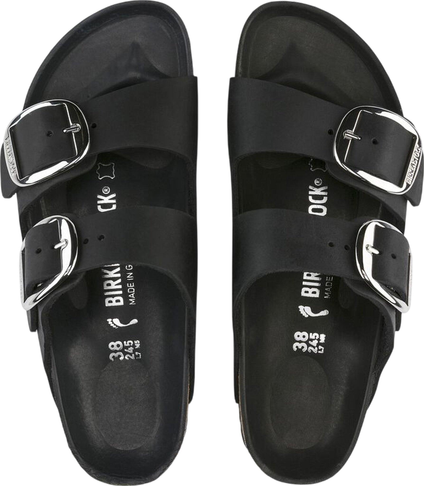 Product gallery image number 4 for product Arizona Big Buckle Oiled Leather Sandals [Narrow] - Women's