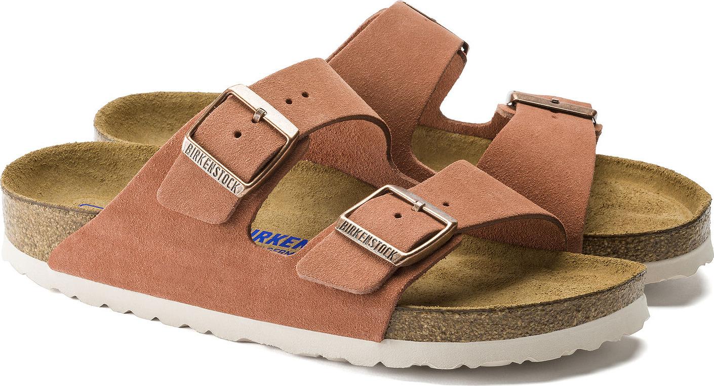 Product gallery image number 2 for product Arizona Soft Footbed Suede Leather Sandals [Narrow] - Women's