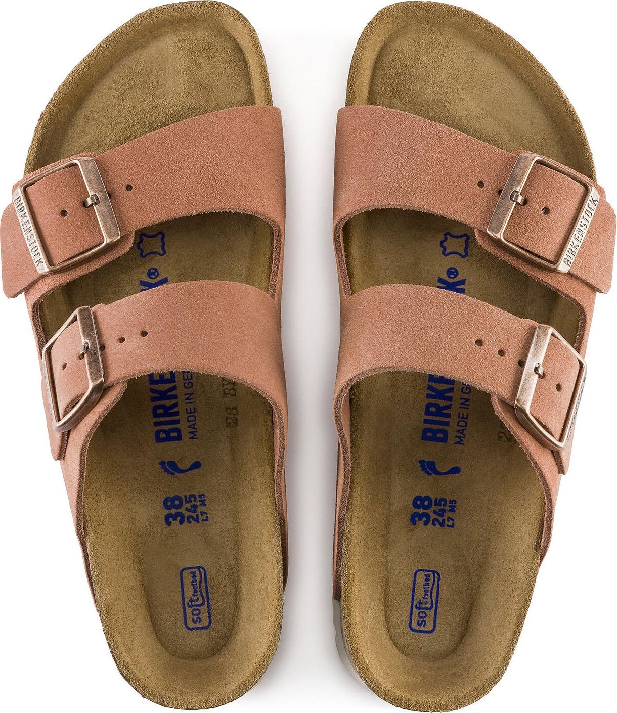 Product gallery image number 7 for product Arizona Soft Footbed Suede Leather Sandals [Narrow] - Women's