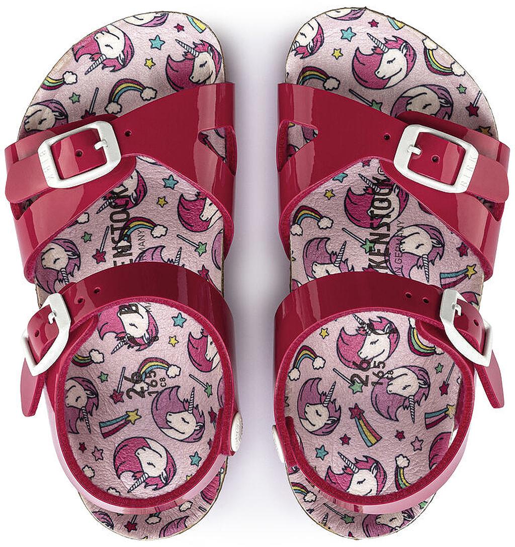 Product gallery image number 6 for product Rio Birko-Flor Patent Sandals [Narrow] - Kids