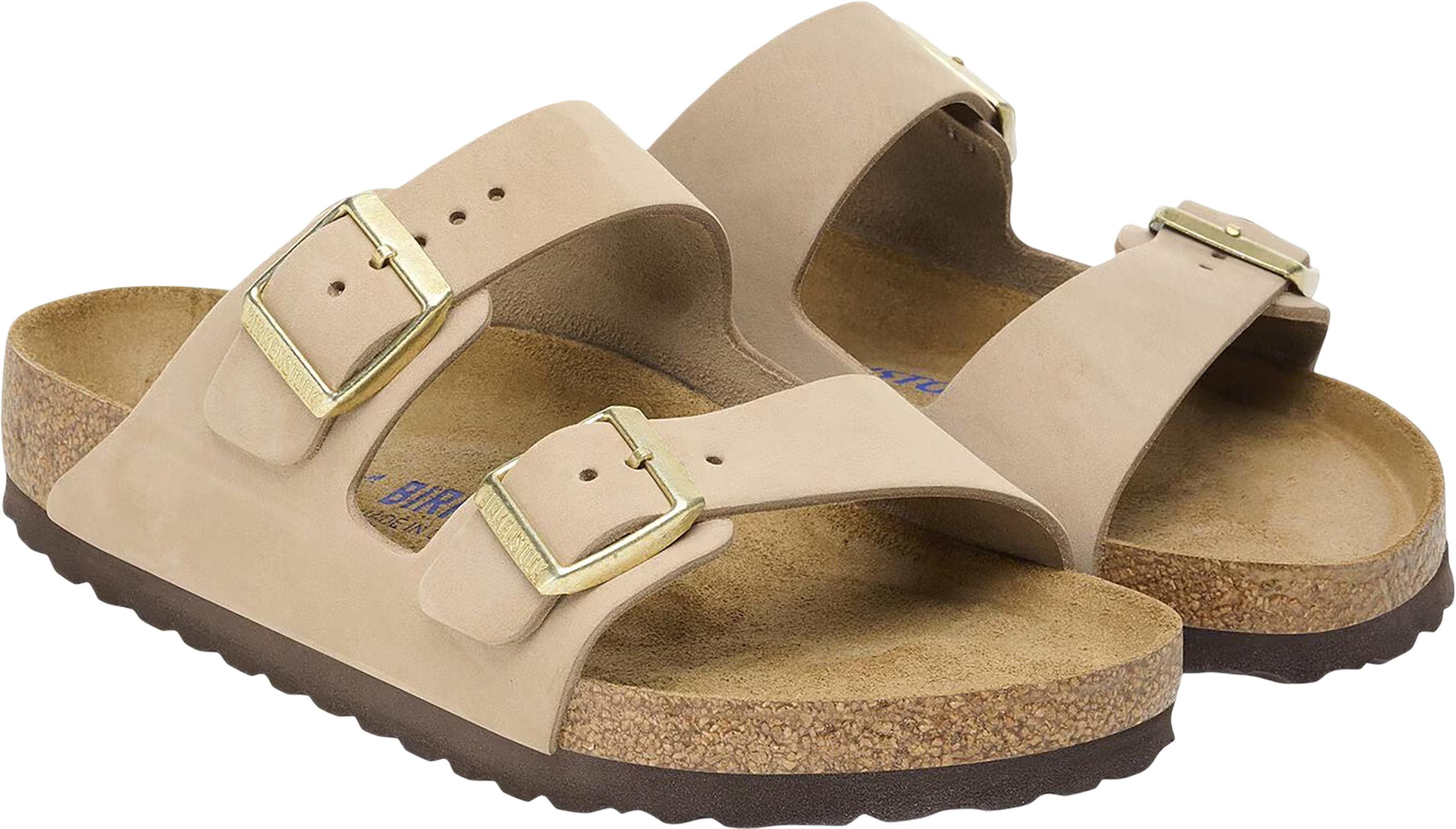Product gallery image number 2 for product Arizona Soft Footbed Nubuck Leather Sandals [Narrow] - Women's