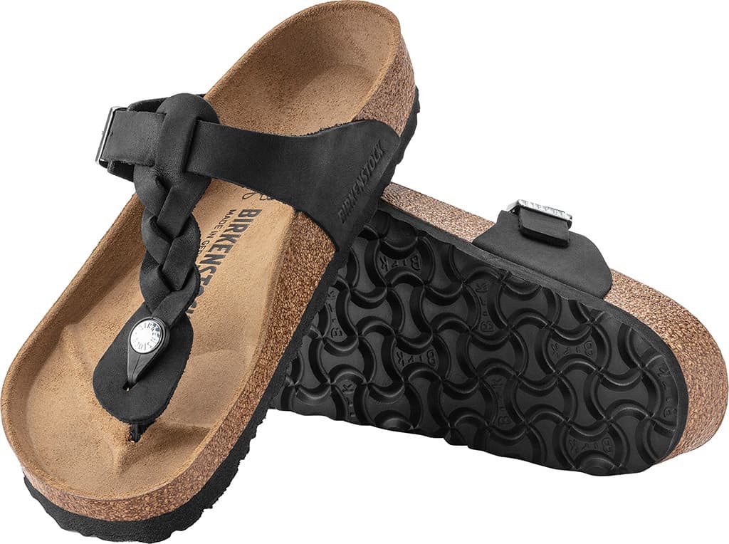 Product gallery image number 2 for product Gizeh Braid Oiled Leather Sandals - Women's