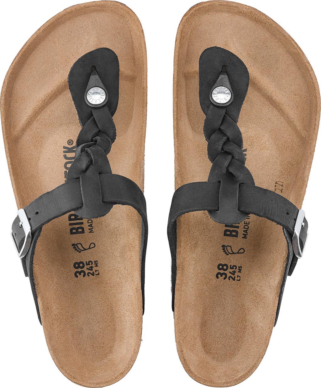 Product gallery image number 3 for product Gizeh Braid Oiled Leather Sandals - Women's