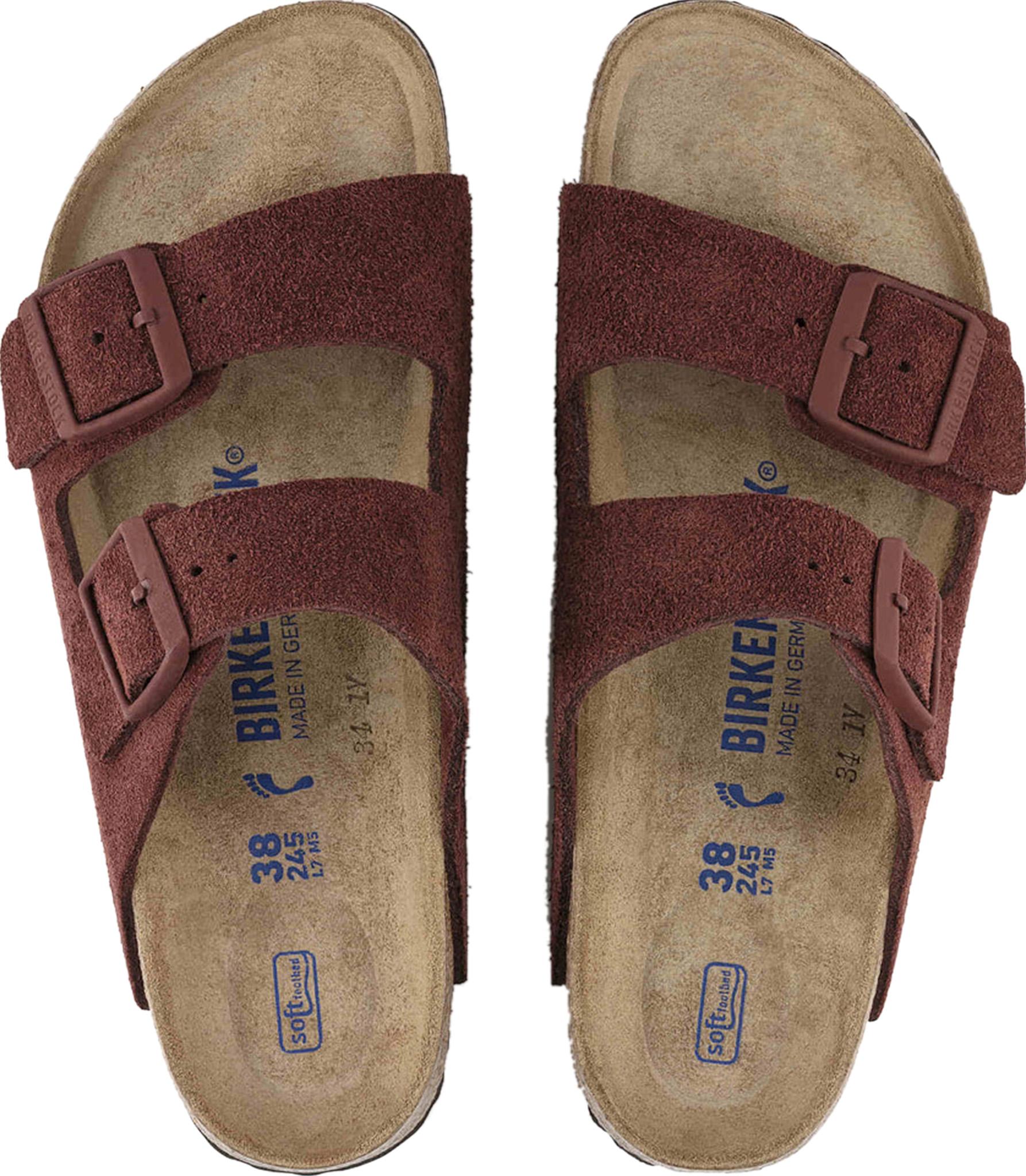 Product gallery image number 3 for product Arizona Soft Footbed Suede Leather Sandals - Women's