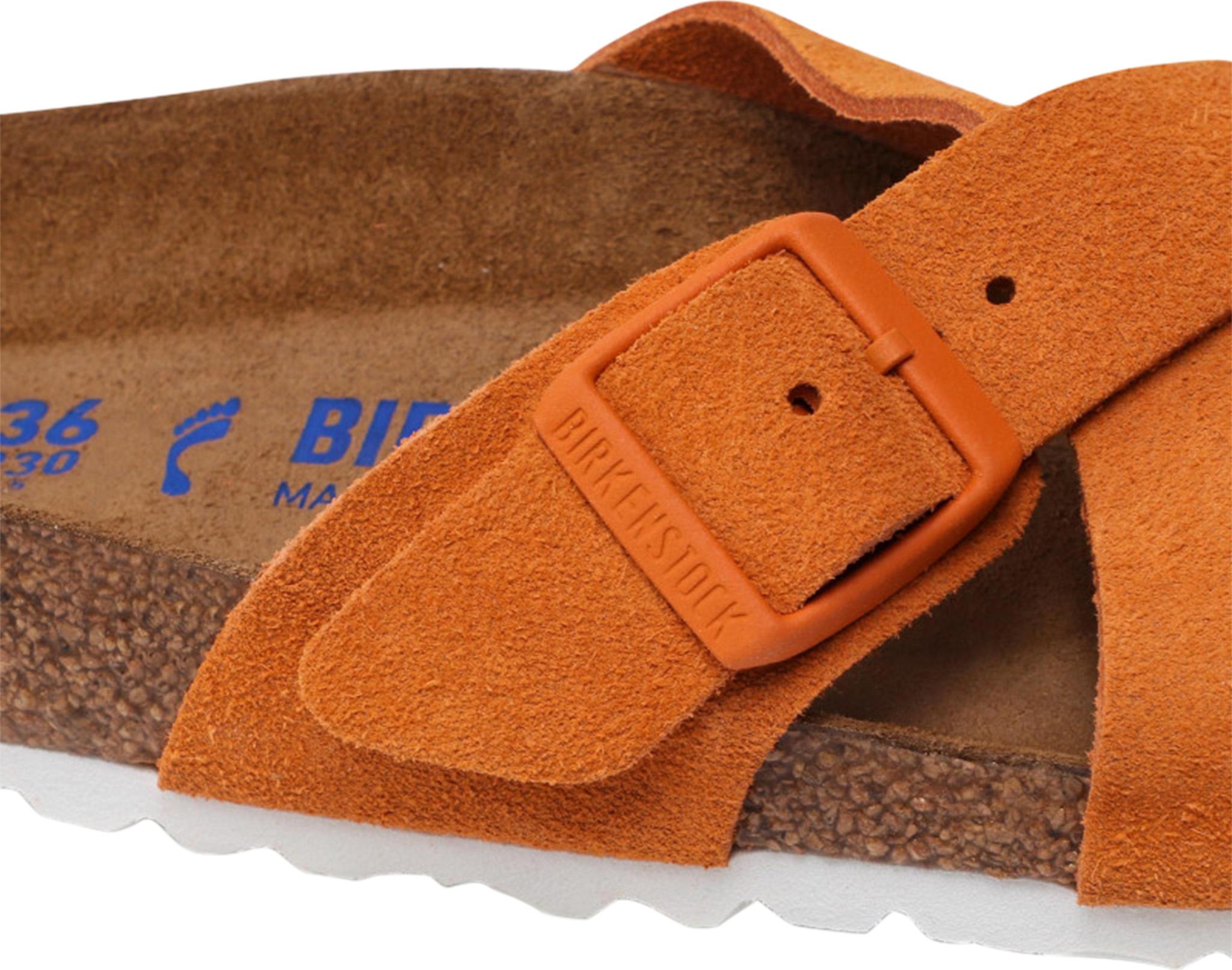 Product gallery image number 5 for product Siena Soft Footbed Suede Leather Sandals [Narrow] - Women's