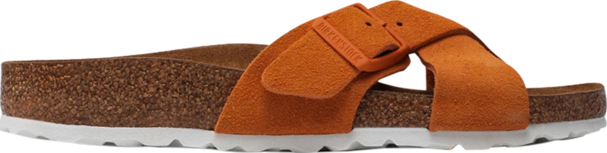 Product gallery image number 3 for product Siena Soft Footbed Suede Leather Sandals [Narrow] - Women's