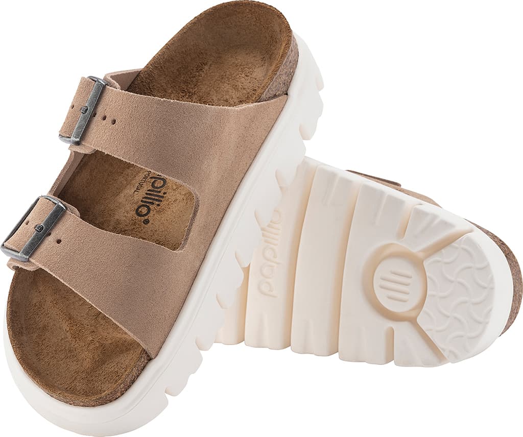 Product gallery image number 5 for product Arizona Chunky Warm Sand Suede Sandals [Narrow]- Women's