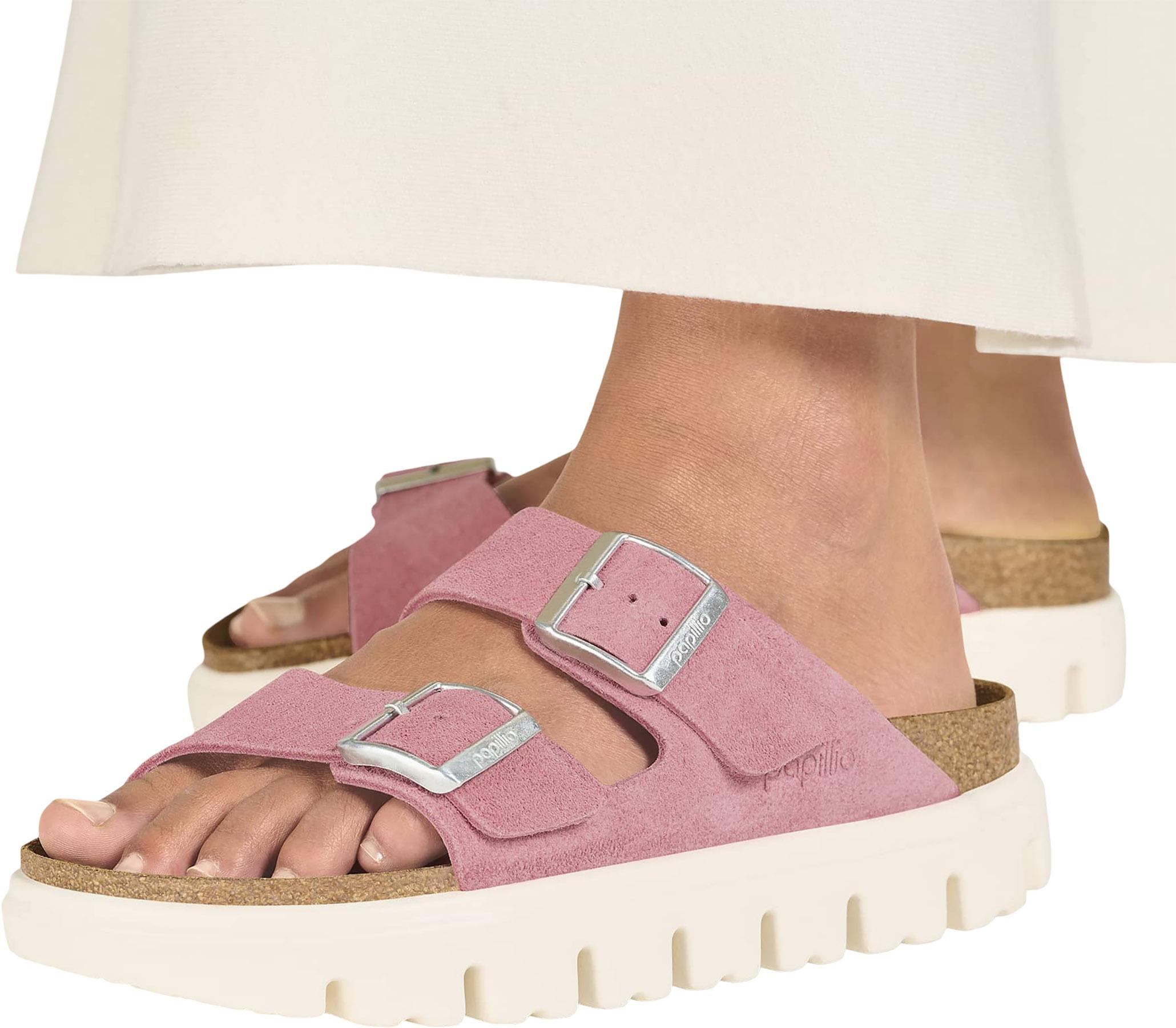 Product gallery image number 2 for product Arizona Chunky Warm Sand Suede Sandals [Narrow]- Unisex