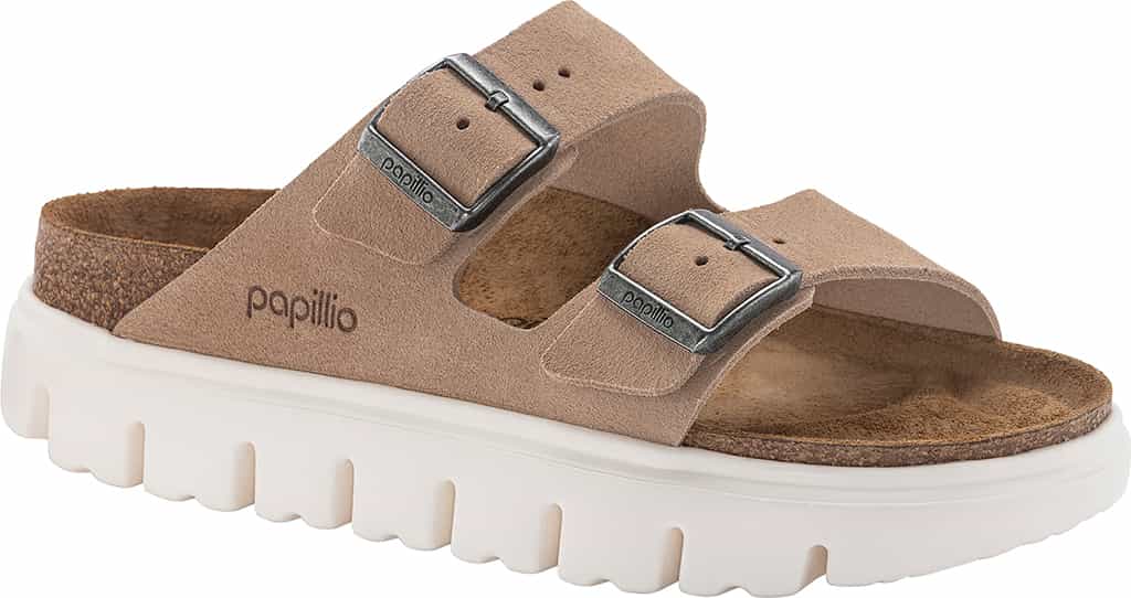 Product image for Arizona Chunky Warm Sand Suede Sandals [Narrow]- Women's