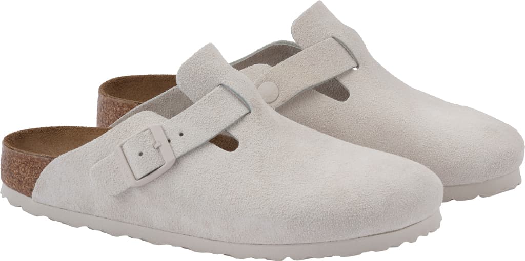 Product gallery image number 4 for product Boston Suede Leather Regular Clog - Unisex