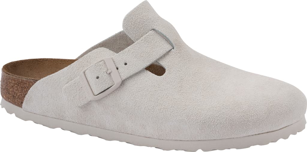 Product gallery image number 6 for product Boston Suede Leather Regular Clog - Unisex
