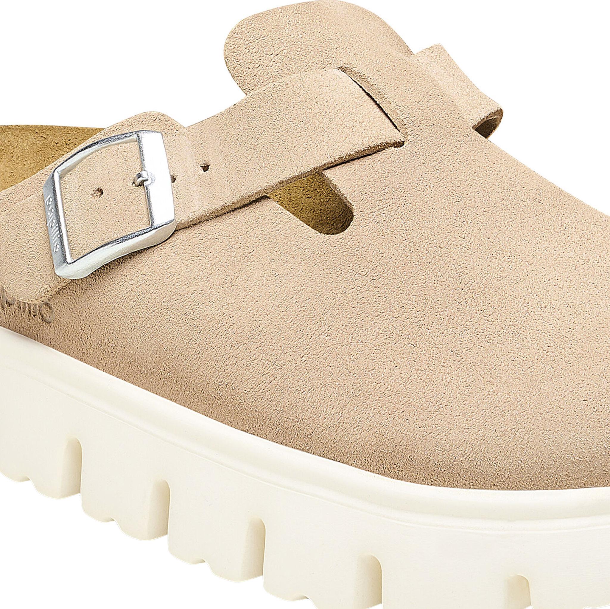 Product gallery image number 3 for product Boston Chunky Suede Clog [Narrow] - Women's