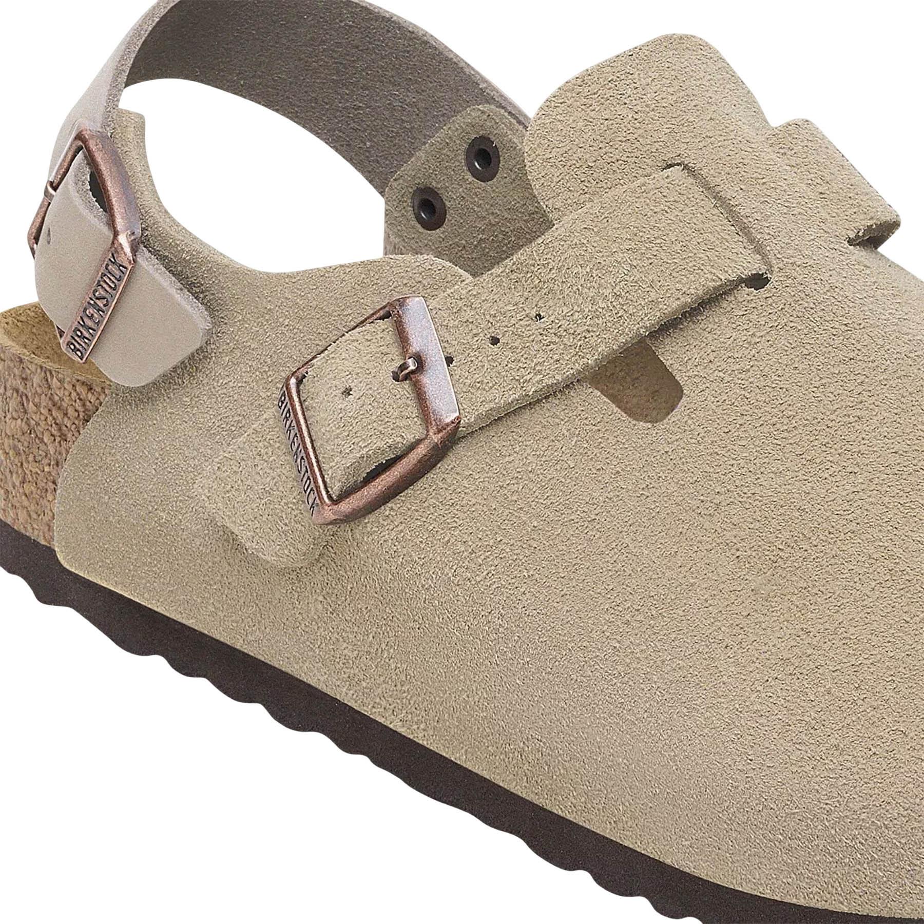 Product gallery image number 2 for product Tokio Suede Leather Clog [Narrow] - Women's